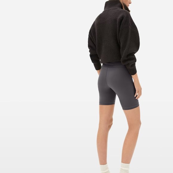 NEW Everlane Athletic Wear The Perform Bike Short Biker Cycling Shorts Ink Grey - Picture 2 of 8